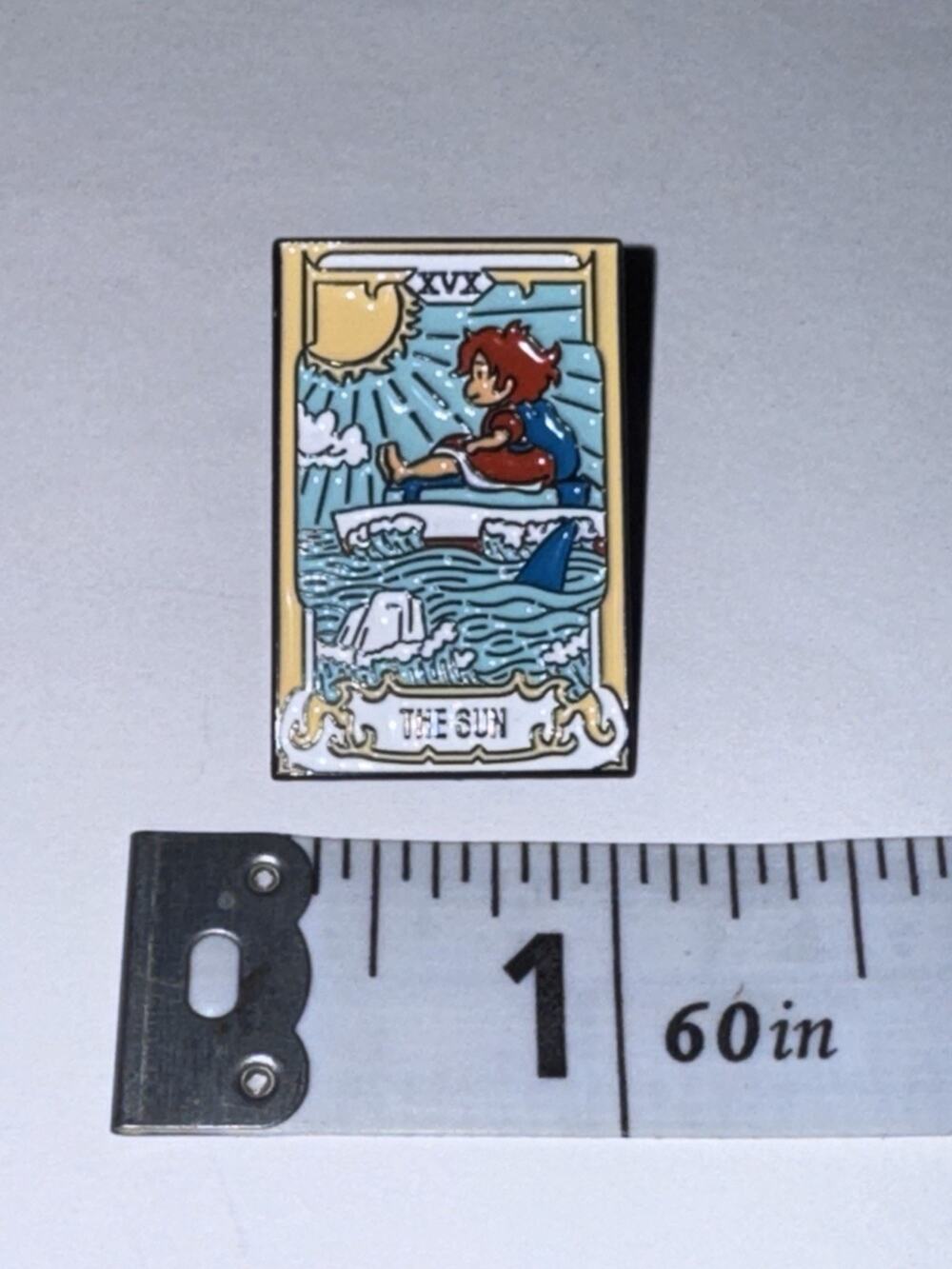 The Sun Tarot Card Pin Brooch